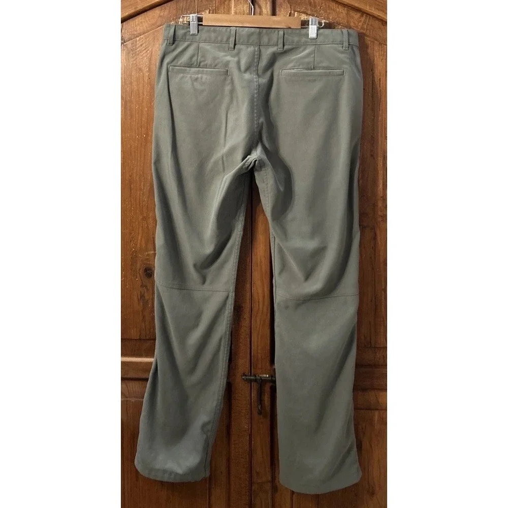 Mens Western Rise Slim Fit Pants Chinos Sz 36‎ Nylon Blend Stretch